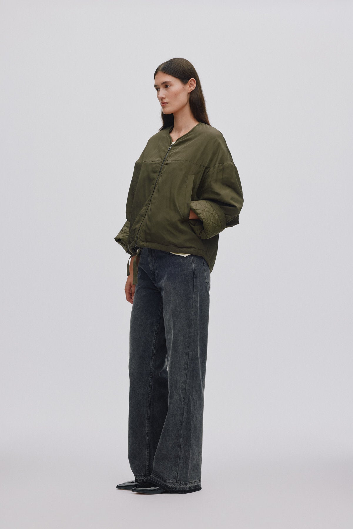 Glod - Arched jacket I Army green 3 - Rabens Saloner