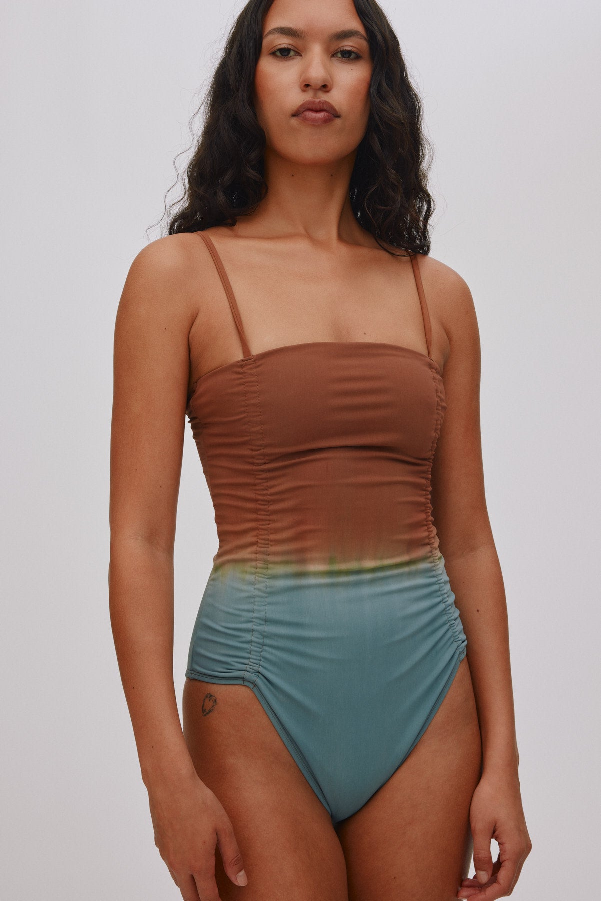 Sali - Fusion swimsuit I Cognac grey combo Cognac grey combo XS 3 - Rabens Saloner