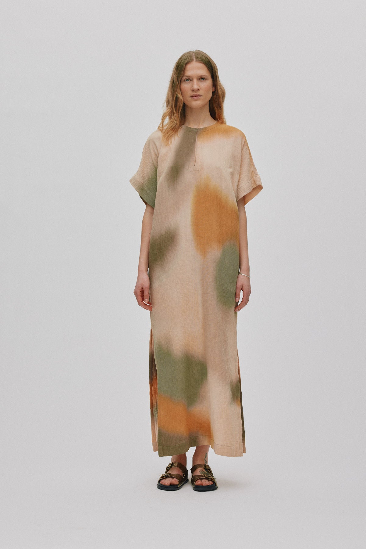 Inza - Water colour column dress I Dessert combo 2 - Rabens Saloner