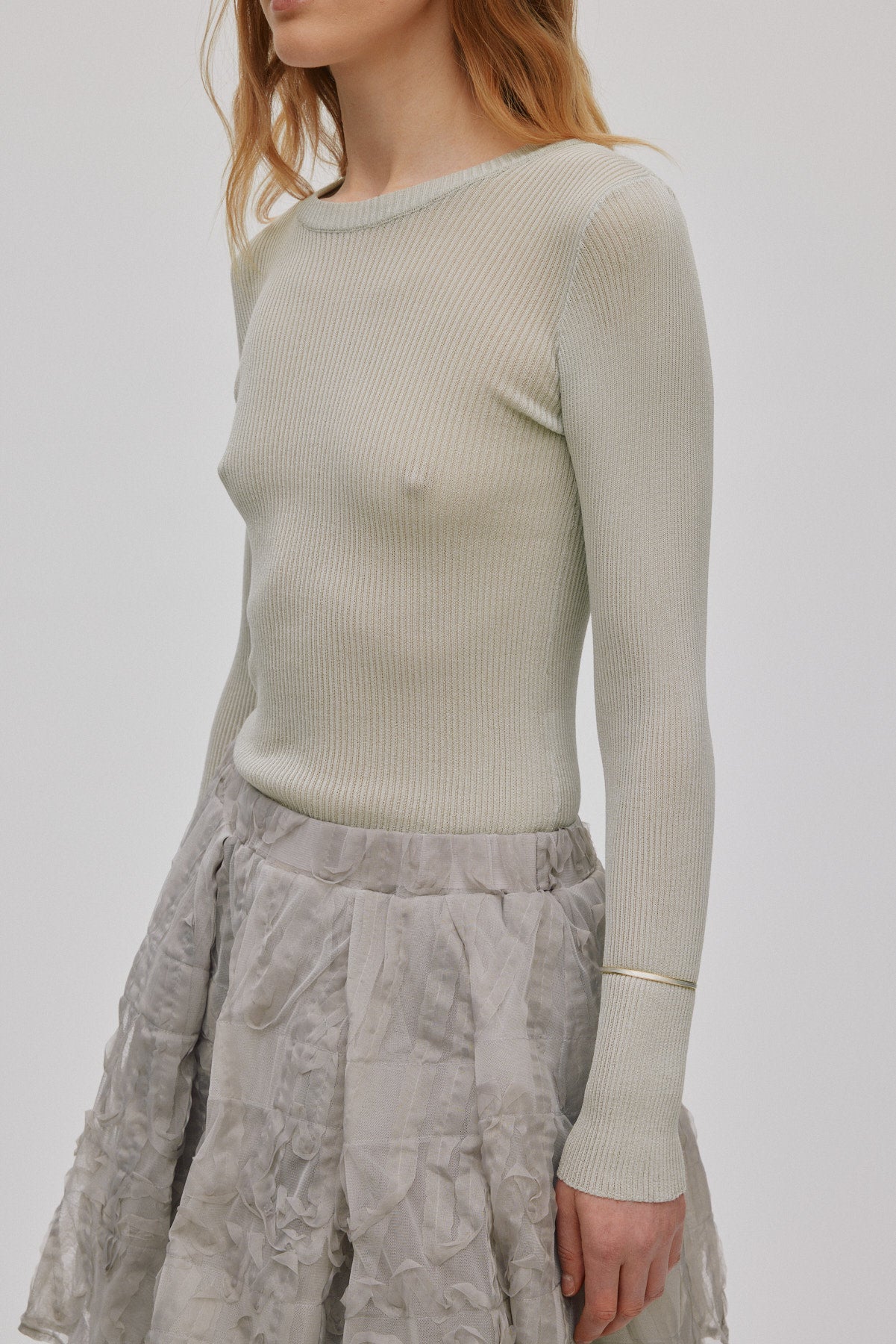 Sibora - Splash netting skirt I Silver grey 4 - Rabens Saloner