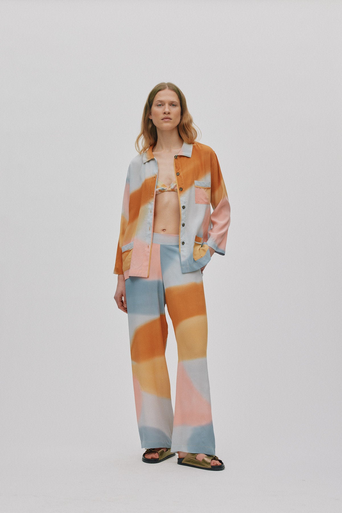 Alisa - Water colour pants I Sunset combo 3 - Rabens Saloner