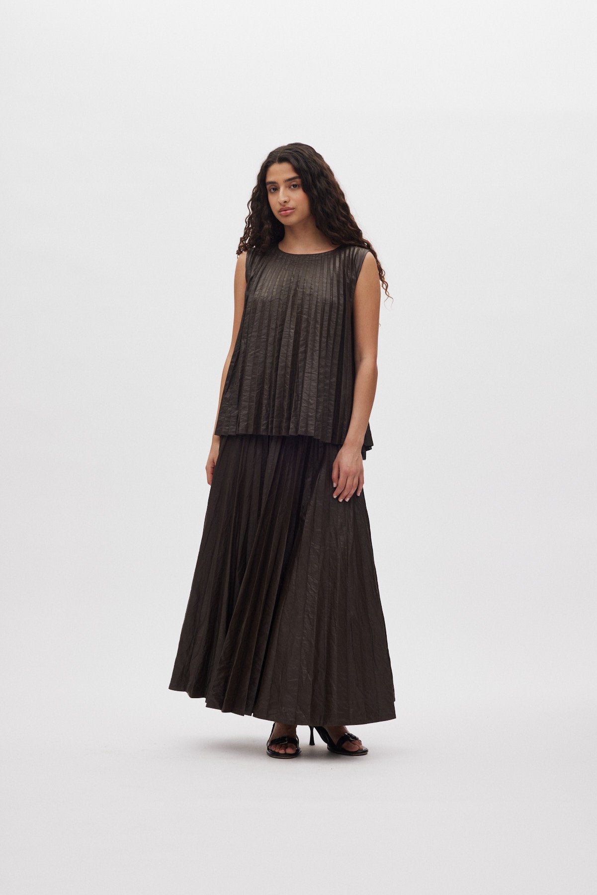 Sinem - Pleats top I French toast 2 - Rabens Saloner