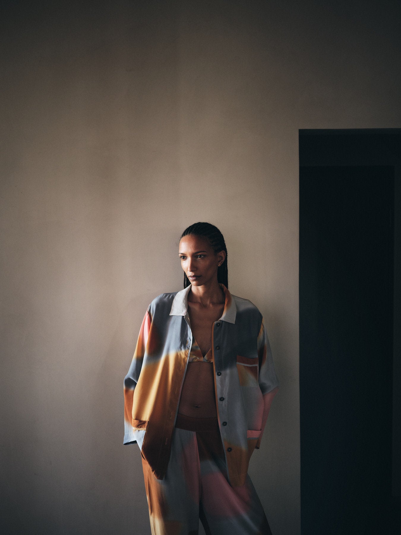 Anki - Water color short jacket I Sunset combo 9 - Rabens Saloner