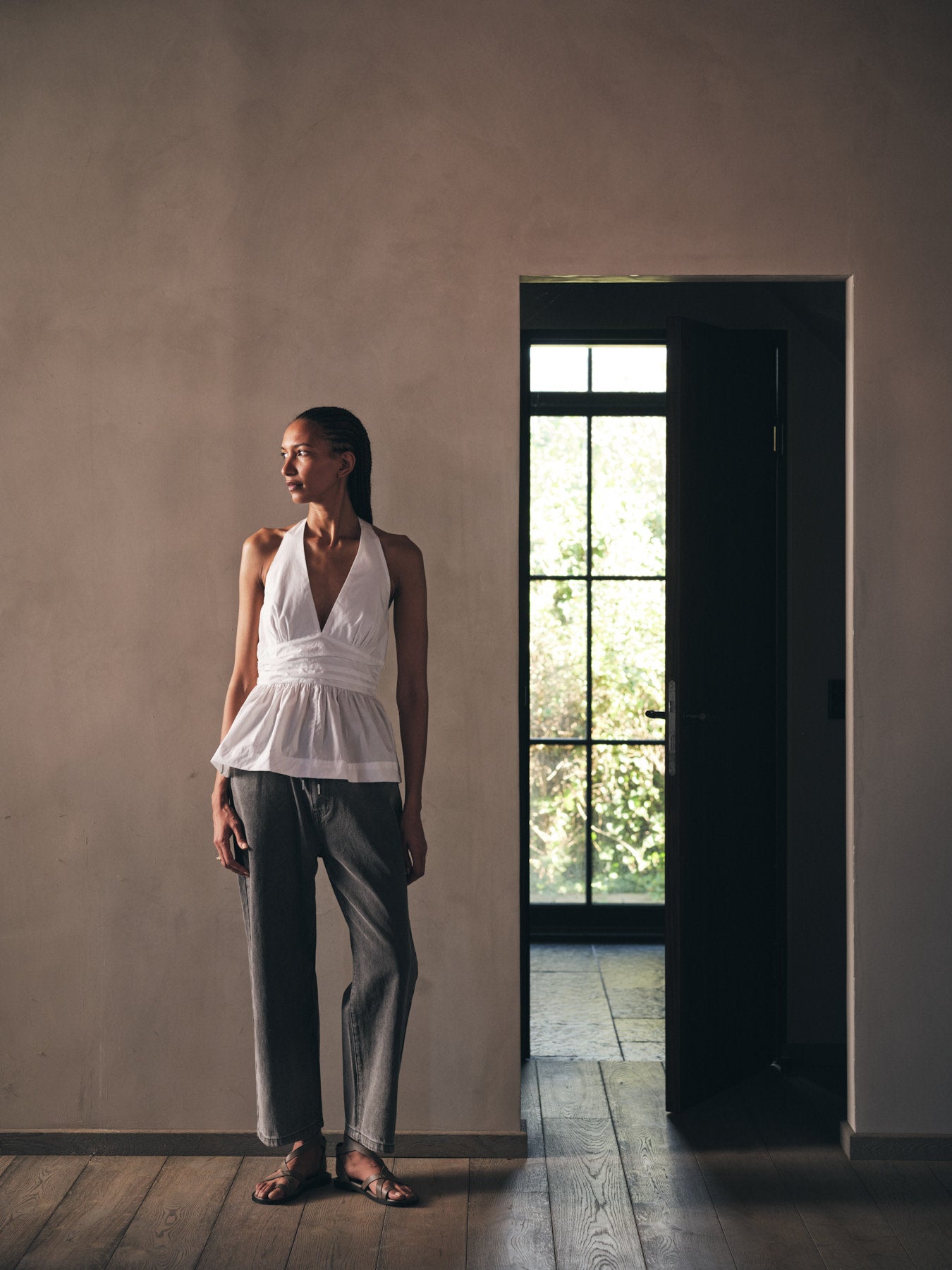 Izma - Poplin halter top I White 4 - Rabens Saloner