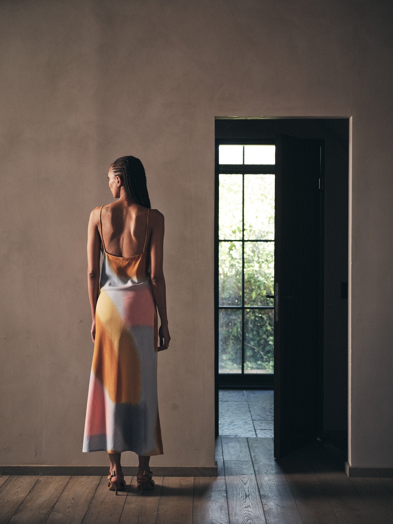 Iloa - Water colour bias dress I Sunset combo 8 - Rabens Saloner