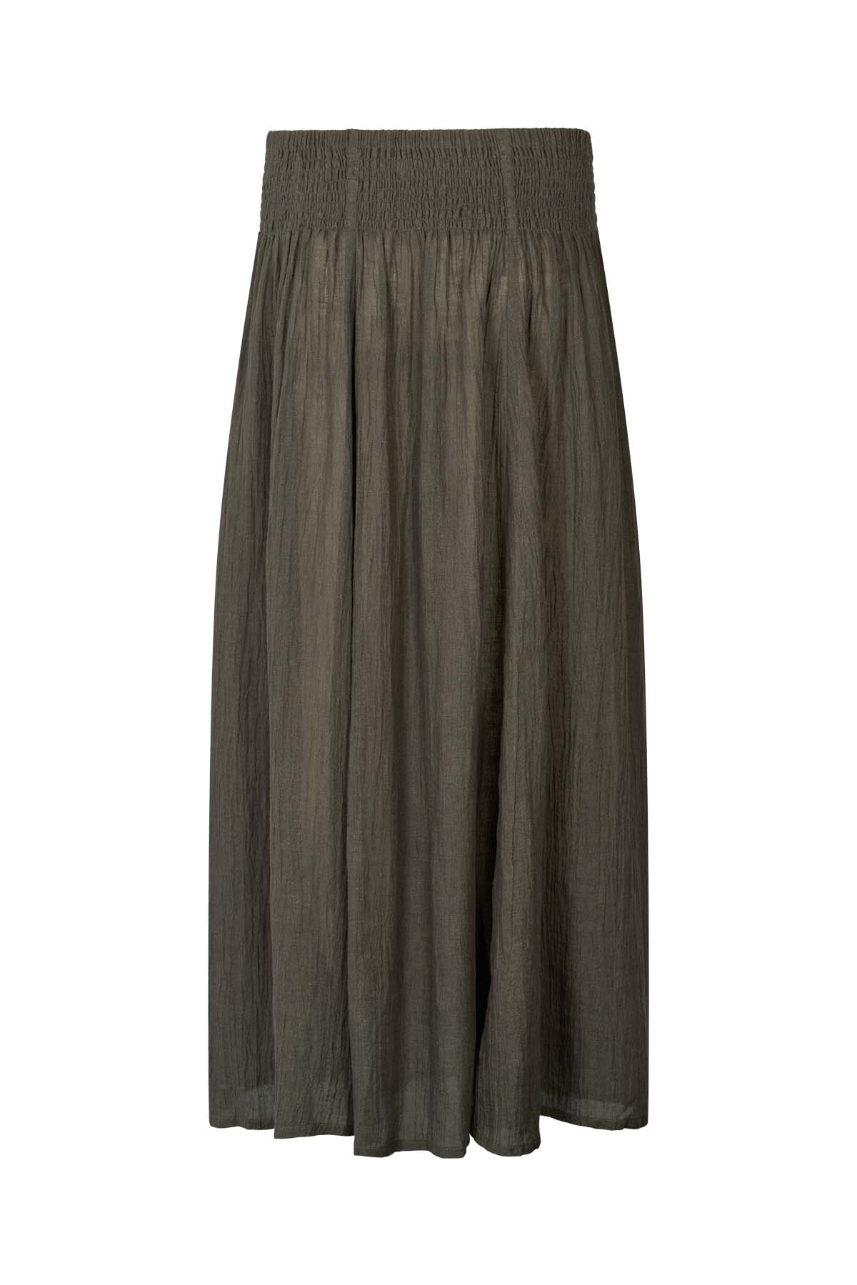 Jumana - Crinkled flared skirt I Faded black 12 - Rabens Saloner