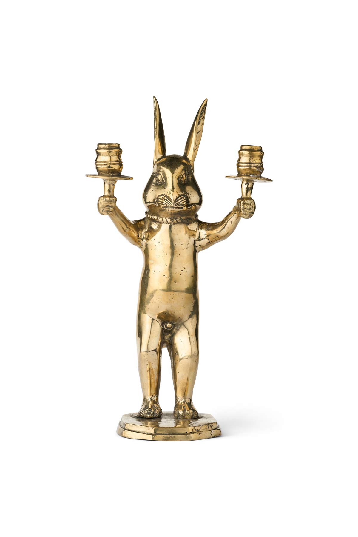 Brass Bunny Candlestick - Rabens Apartment I Brass Brass Height: 45 CM 1 - Rabens Saloner