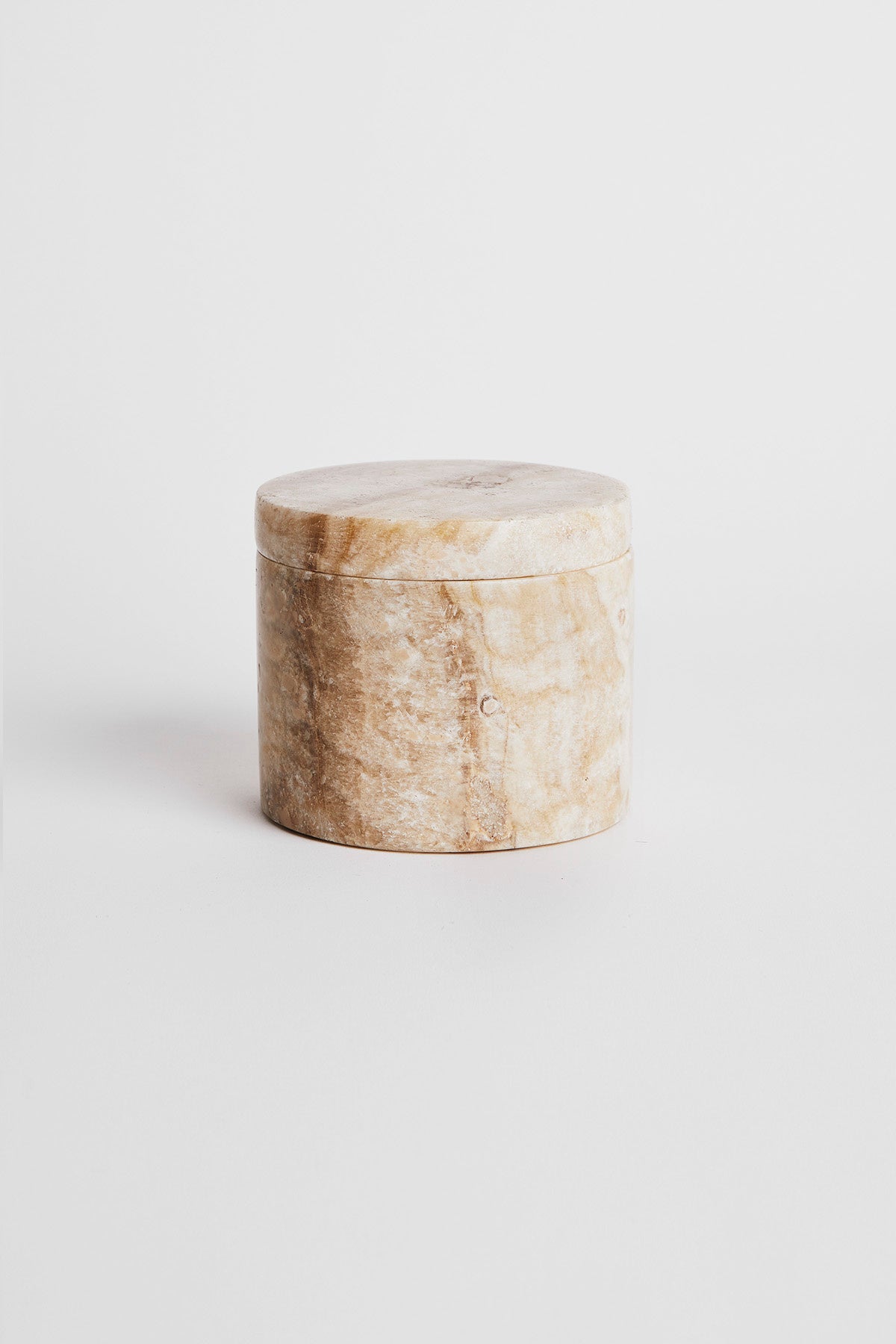 Round Marble Jar with Lid - Rabens Apartment I Champagne Champagne H: 9 cm Ø:11 cm 1 - Rabens Saloner
