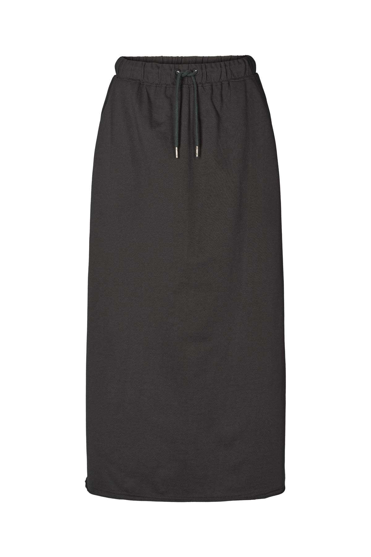 Hanni - Light stretch long skirt I Faded black 1 - Rabens Saloner
