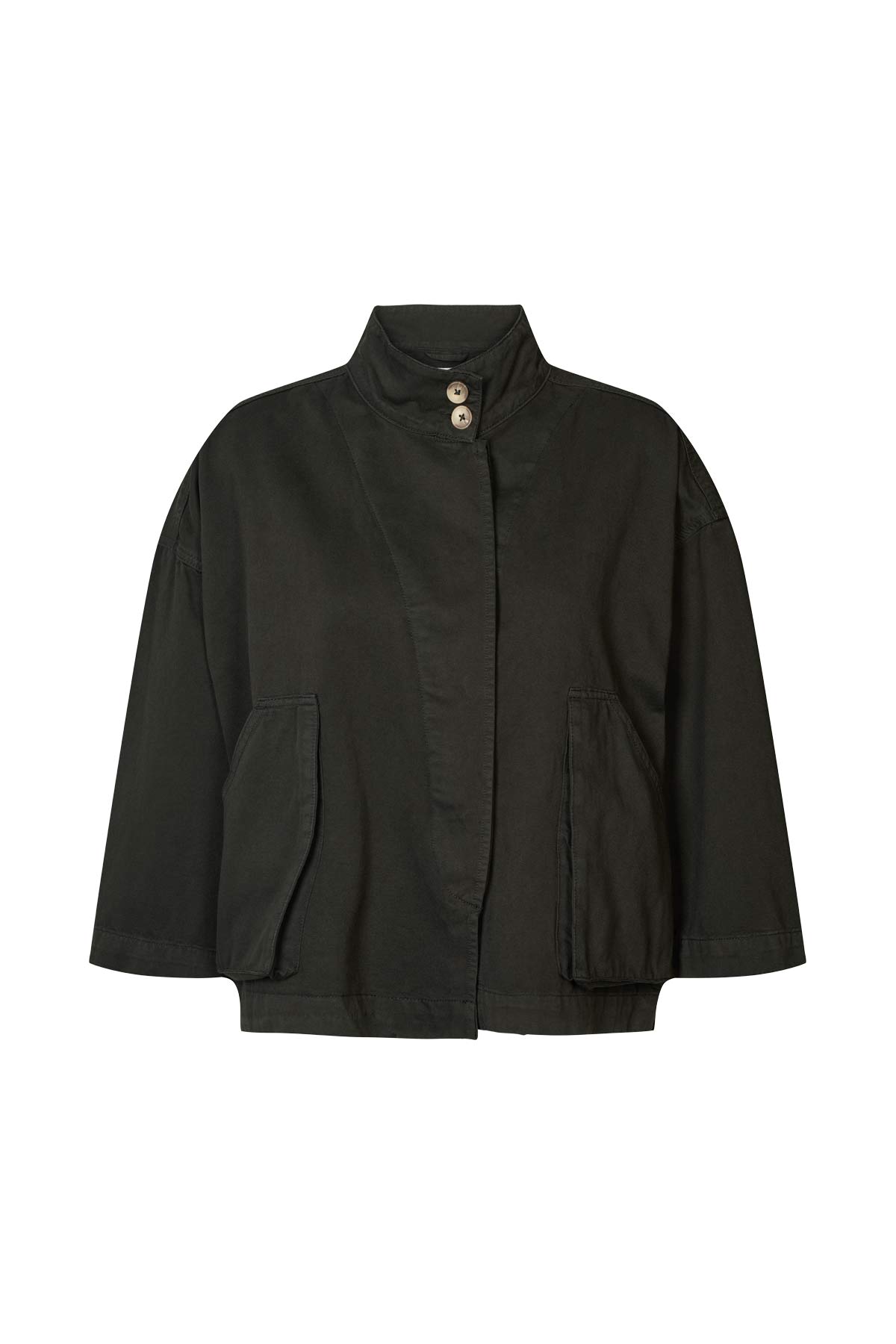 Katje - Canvas light jacket I Faded black Faded black XS 3 - Rabens Saloner