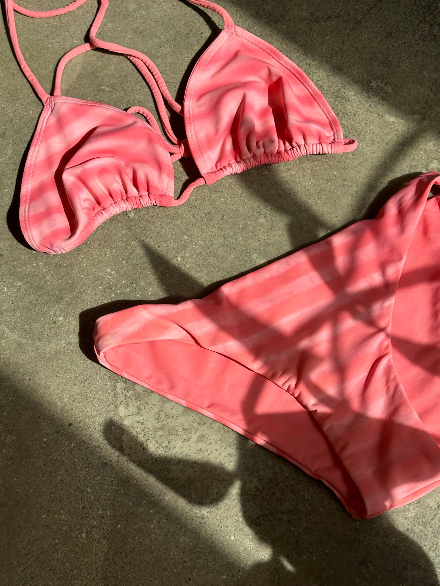 Blurred line triangle top - Merle I Pink combo 4 - Rabens Saloner