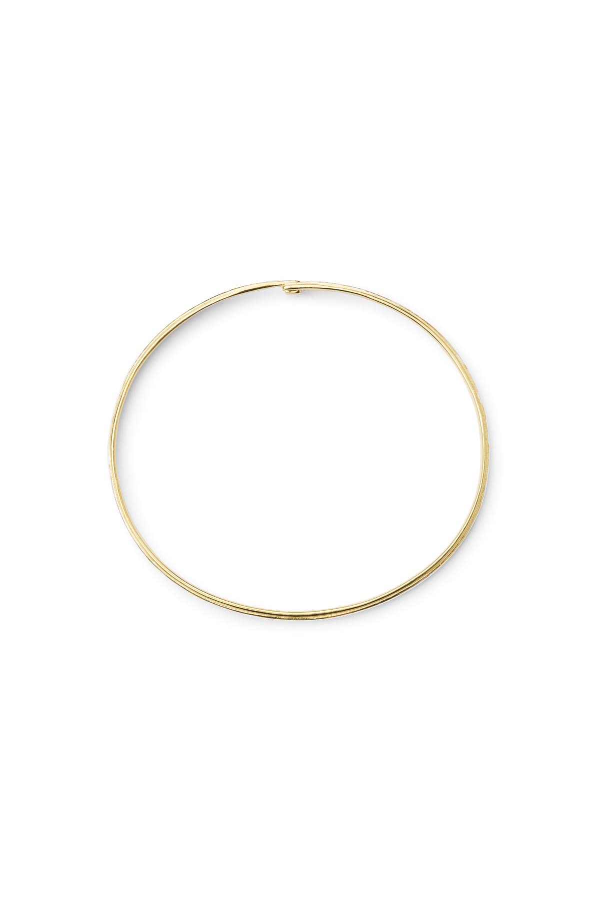 Slim hammered bracelet - Rabens Momento I Silver with Gold 2 - Rabens Saloner