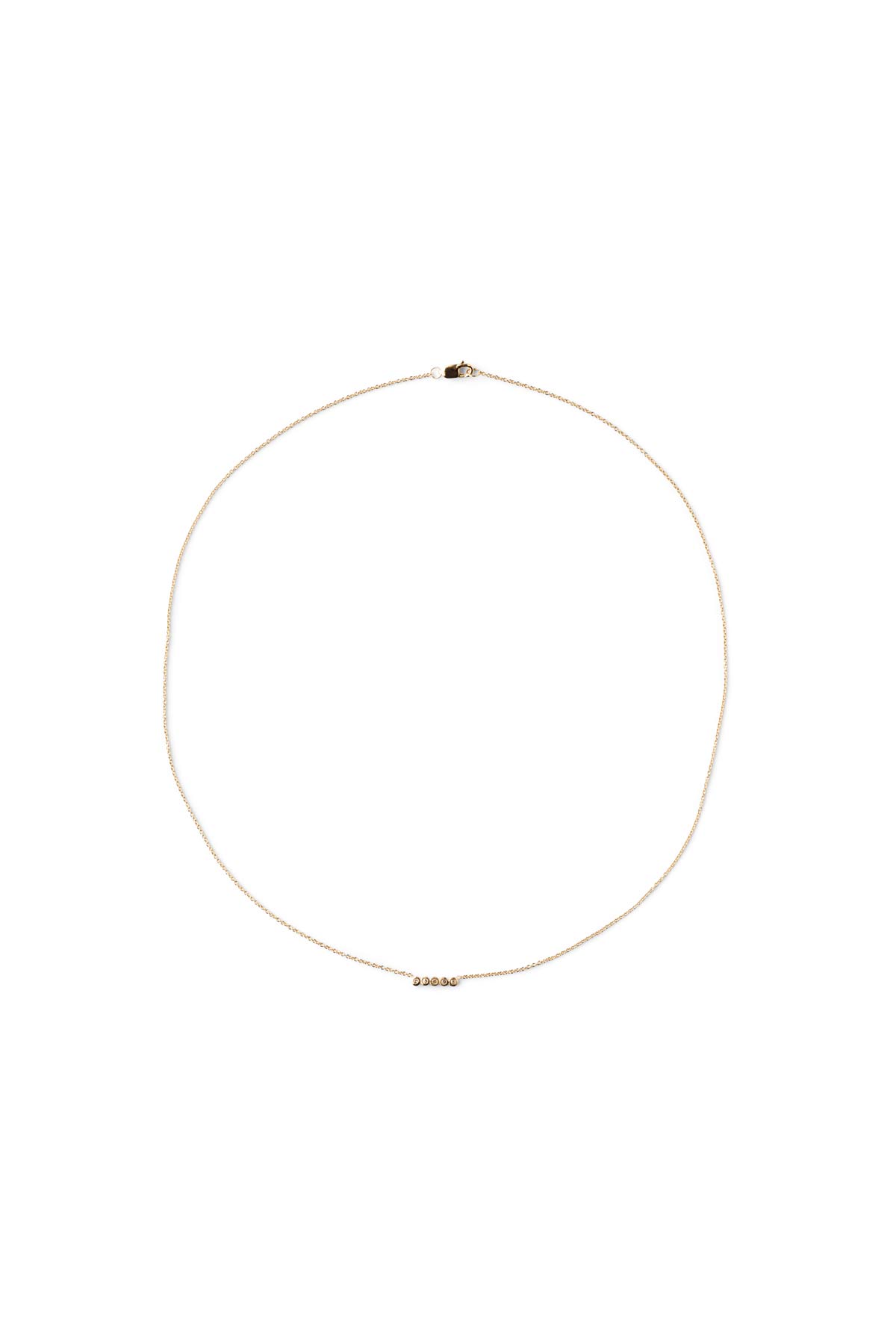 Diamond necklace - Rabens Momento I Gold w/ Champagne diamond 2 - Rabens Saloner