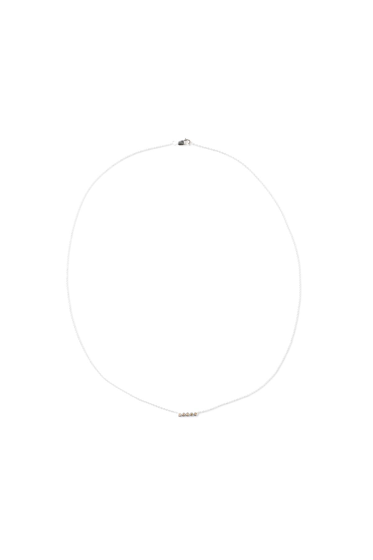 Diamond necklace - Rabens Momento I Silver w/ Champagne diamond 2 - Rabens Saloner