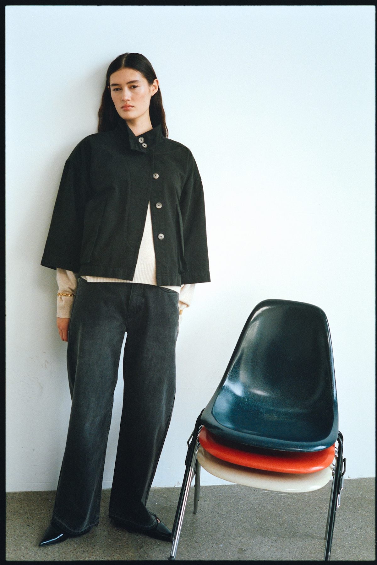 Katje - Canvas light jacket I Faded black 5 - Rabens Saloner
