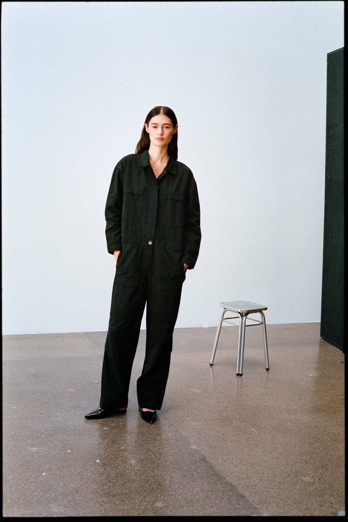 Jozette - Canvas light jumpsuit I Faded black Faded black XS 1 - Rabens Saloner