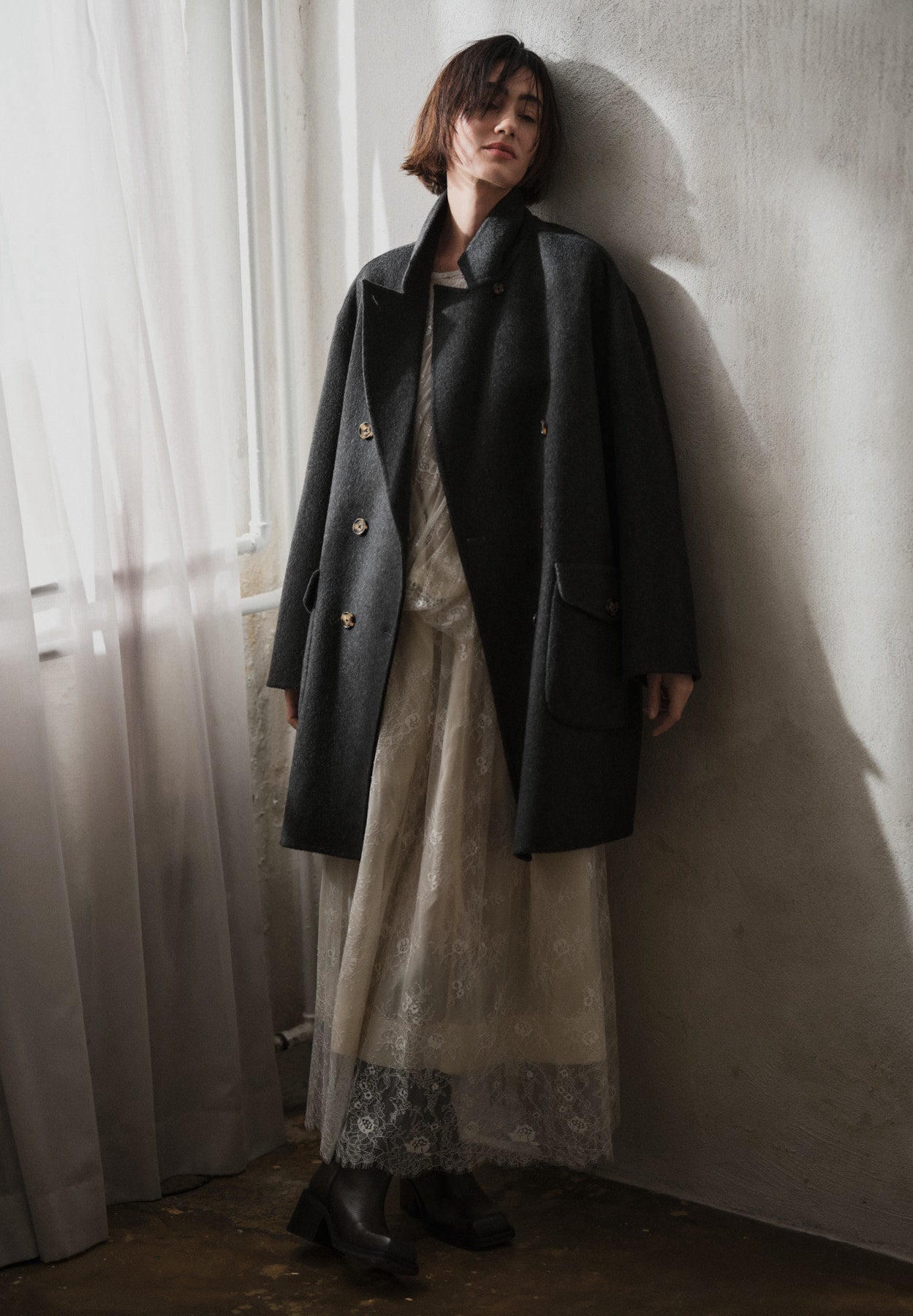 Monette - Laced multi layer skirt I Off white 9 - Rabens Saloner