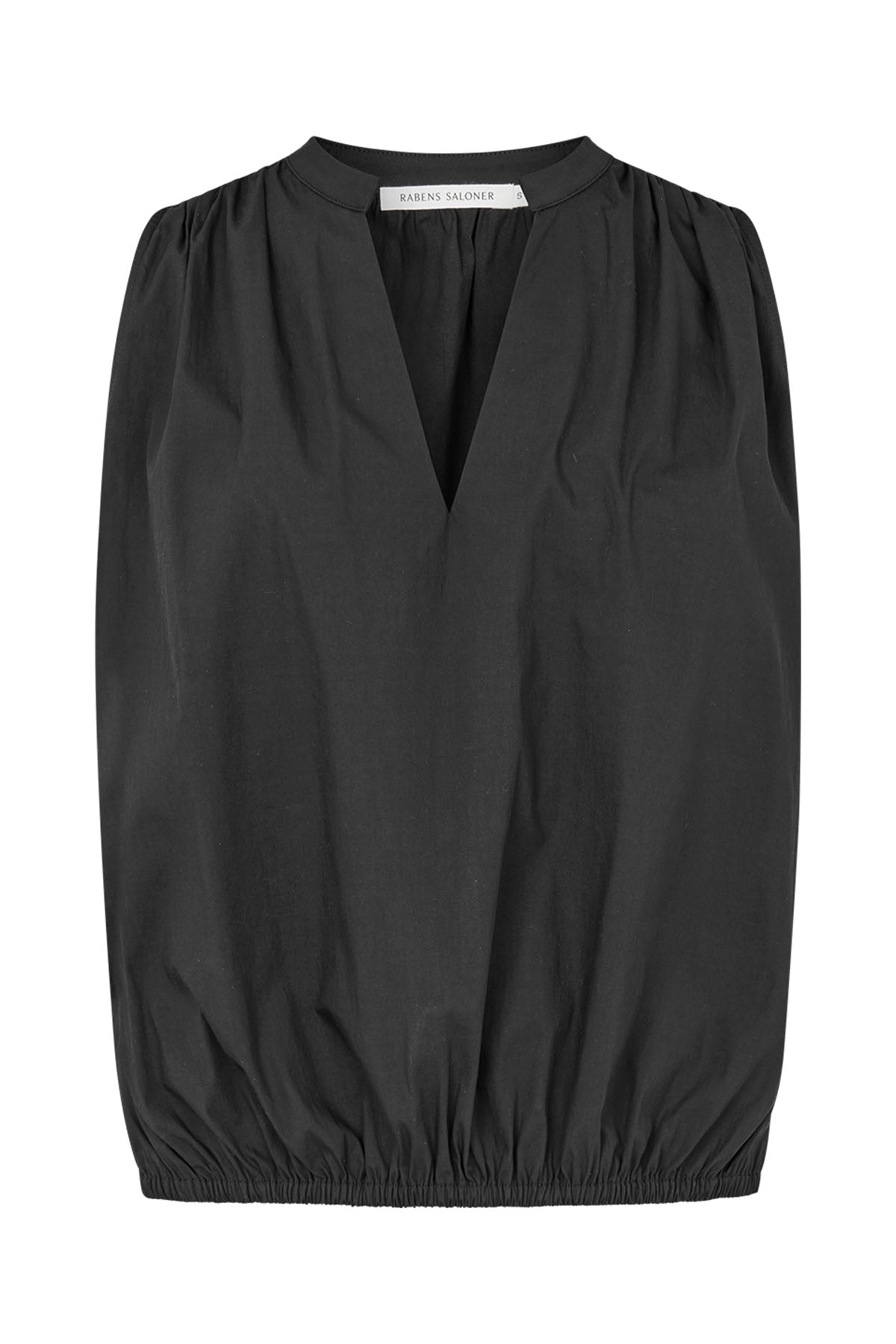 Ingeborg - Papery sleeveless blouse I Black 5 - Rabens Saloner