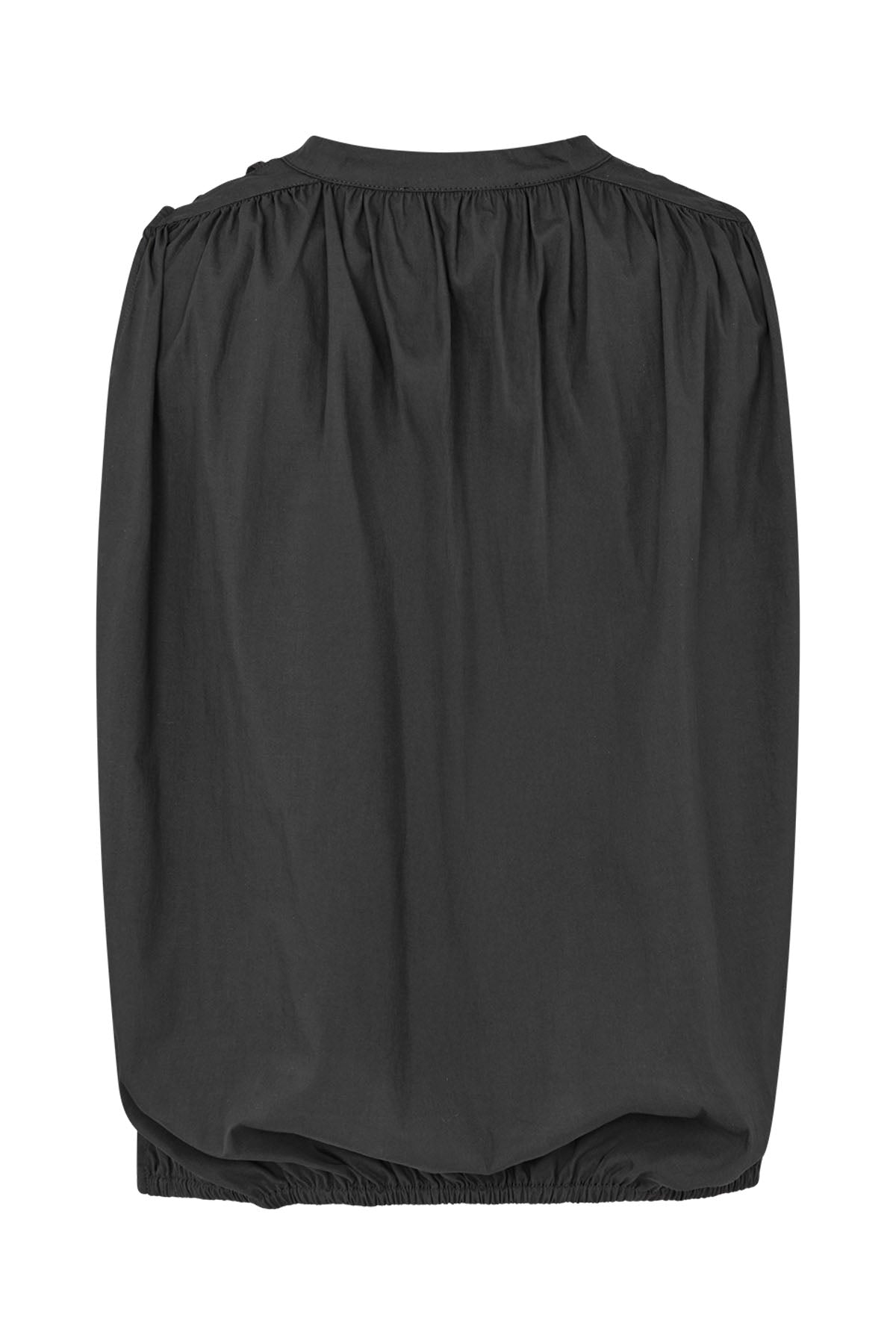 Ingeborg - Papery sleeveless blouse I Black 6 - Rabens Saloner