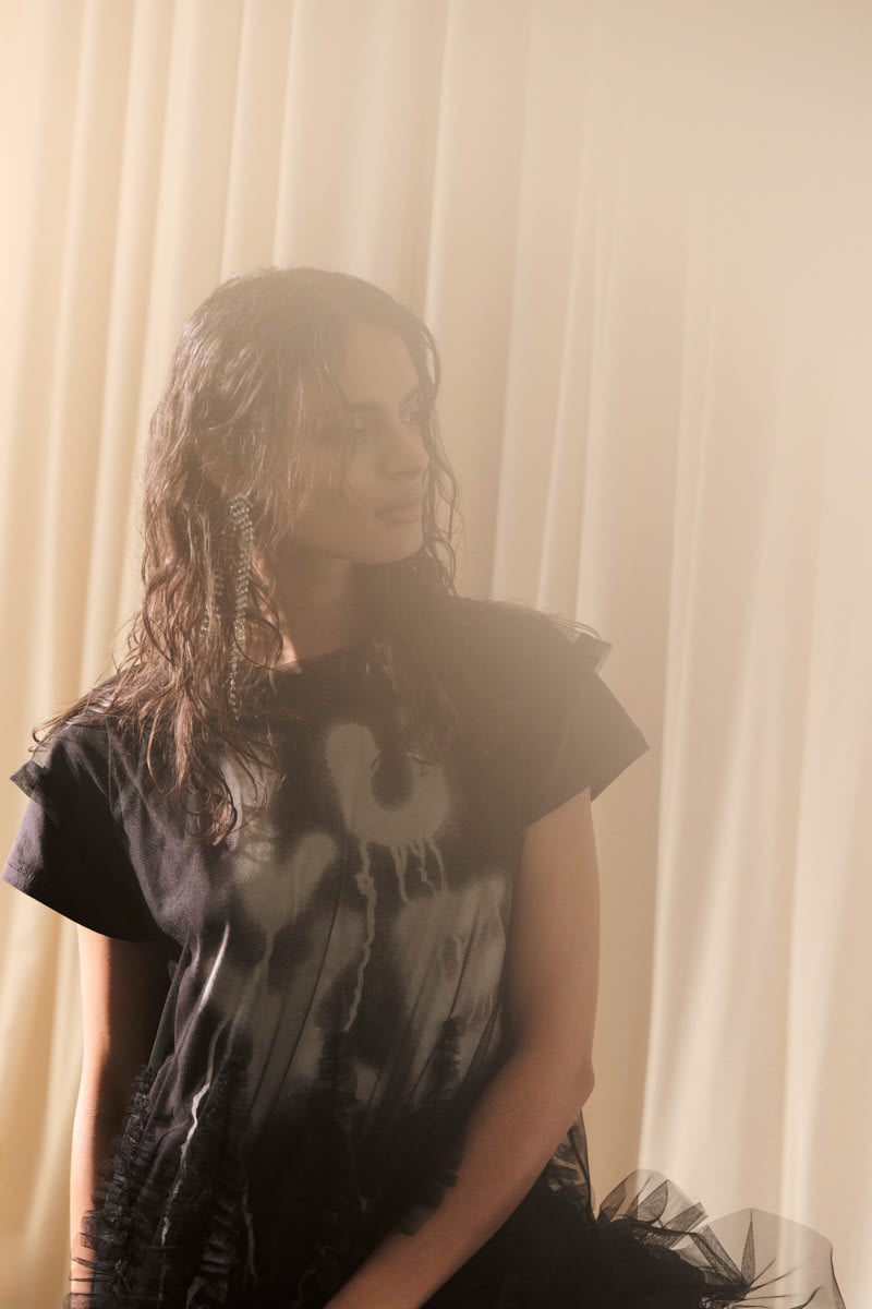 Ambla - Luxe t-shirt I Chalk 3 - Rabens Saloner
