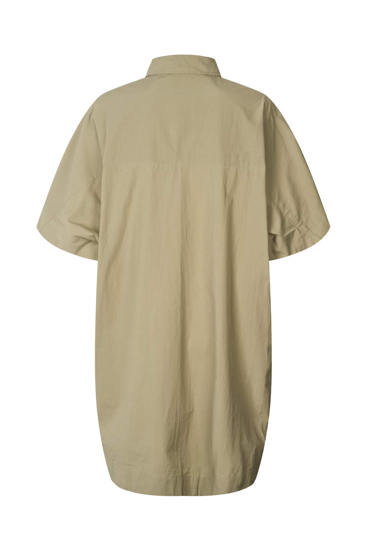 Berta - Poplin curved hem shirt dress I Vertiver 2 - Rabens Saloner
