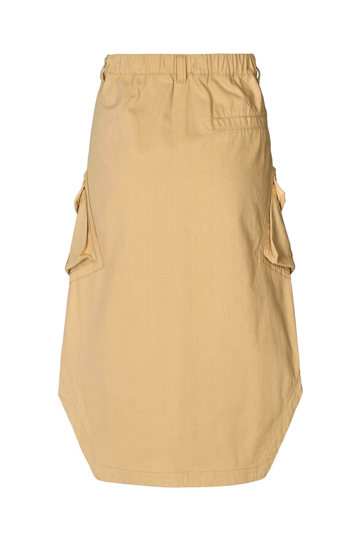 Ambra - Texture canvas cargo skirt I Sand 5 - Rabens Saloner