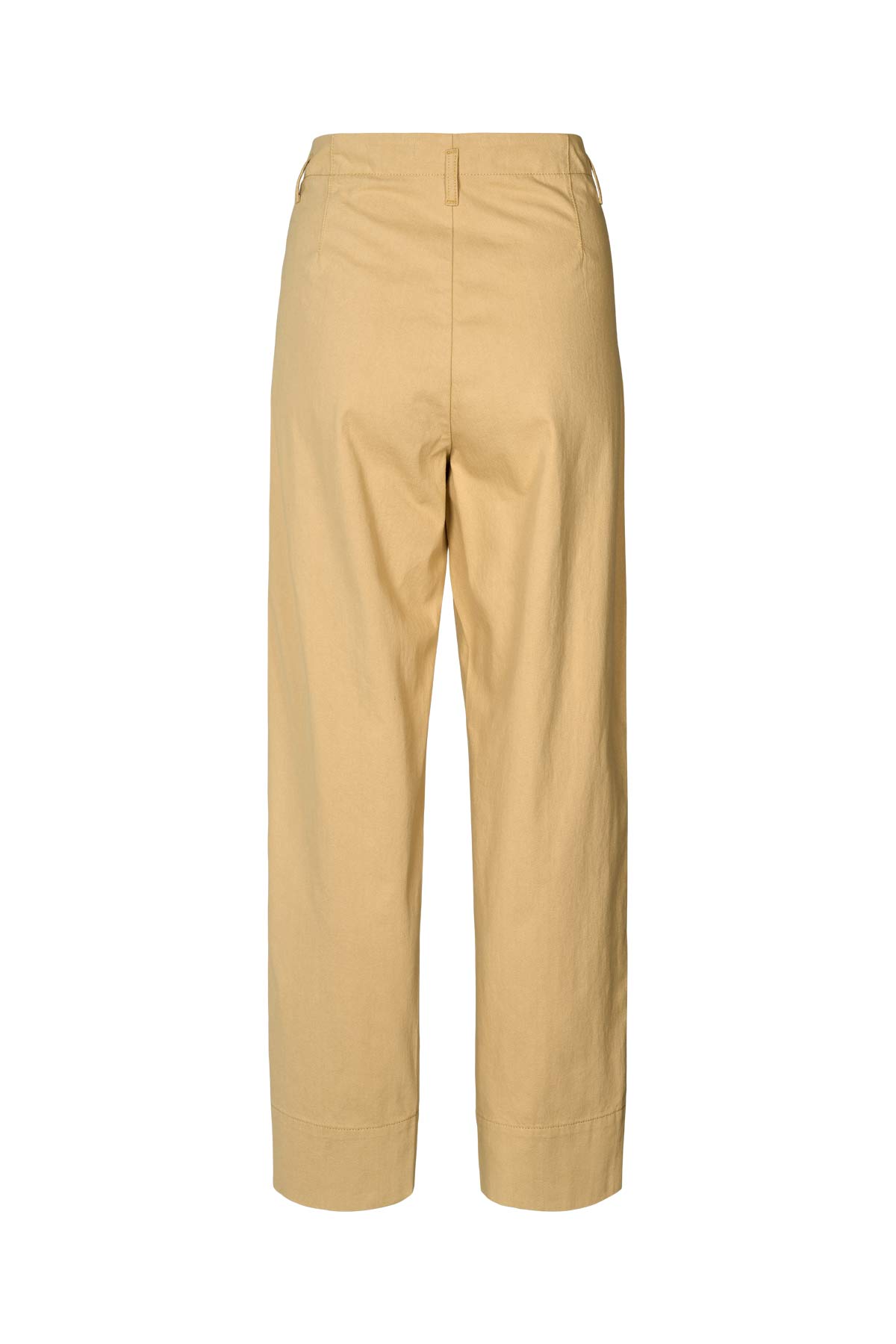 Raina - Texture canvas pleat pants I Sand 2 - Rabens Saloner