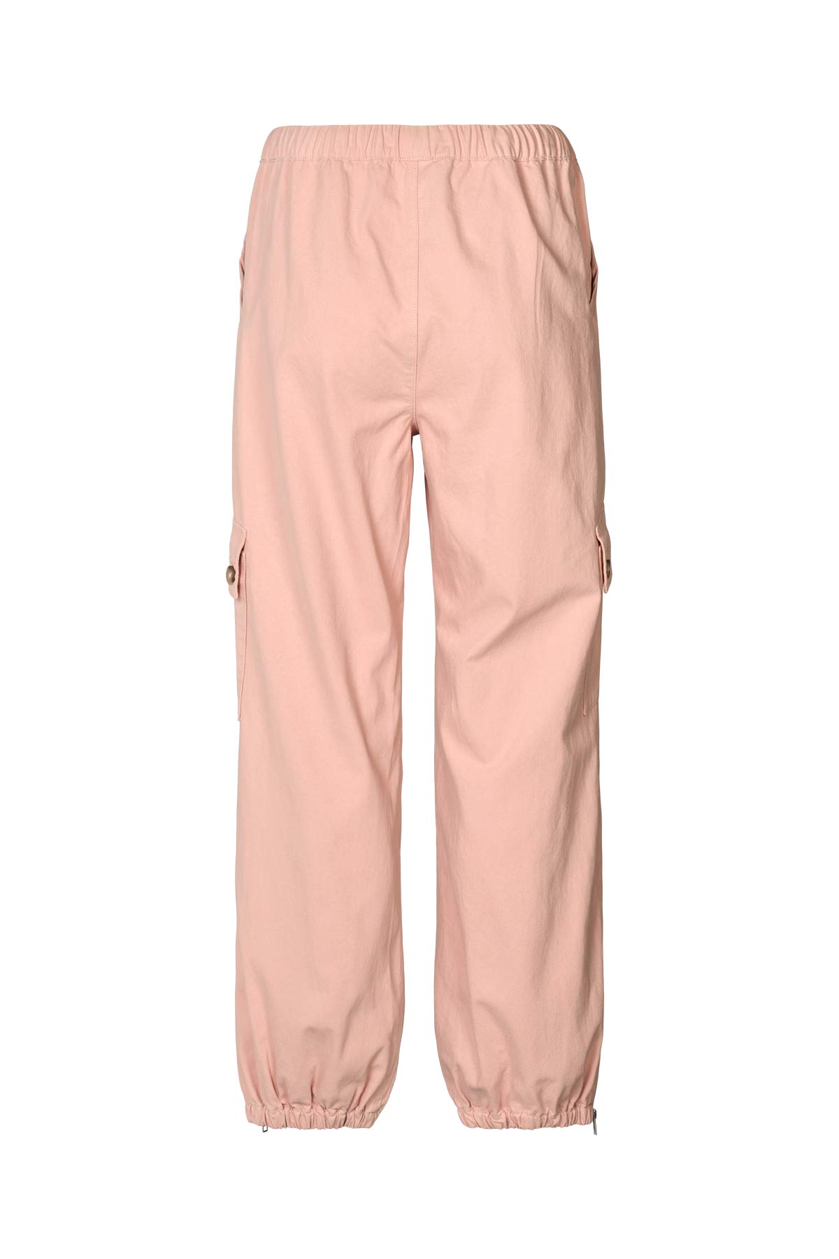 Justa - Texture canvas pants with zip I Soft rose 5 - Rabens Saloner