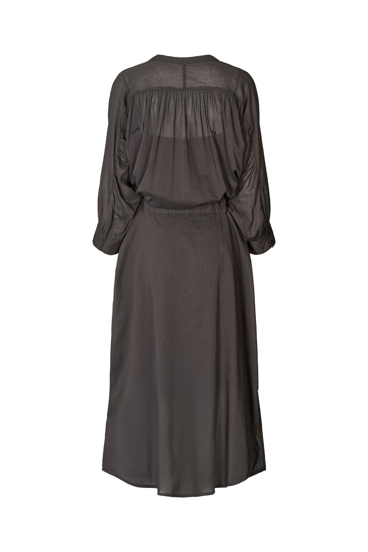 Tuva - Voile frill shirt dress I Liquorice 7 - Rabens Saloner