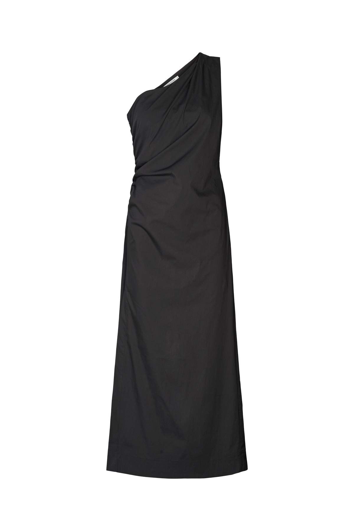 Aryana - Papery one shoulder long dress I Black 7 - Rabens Saloner