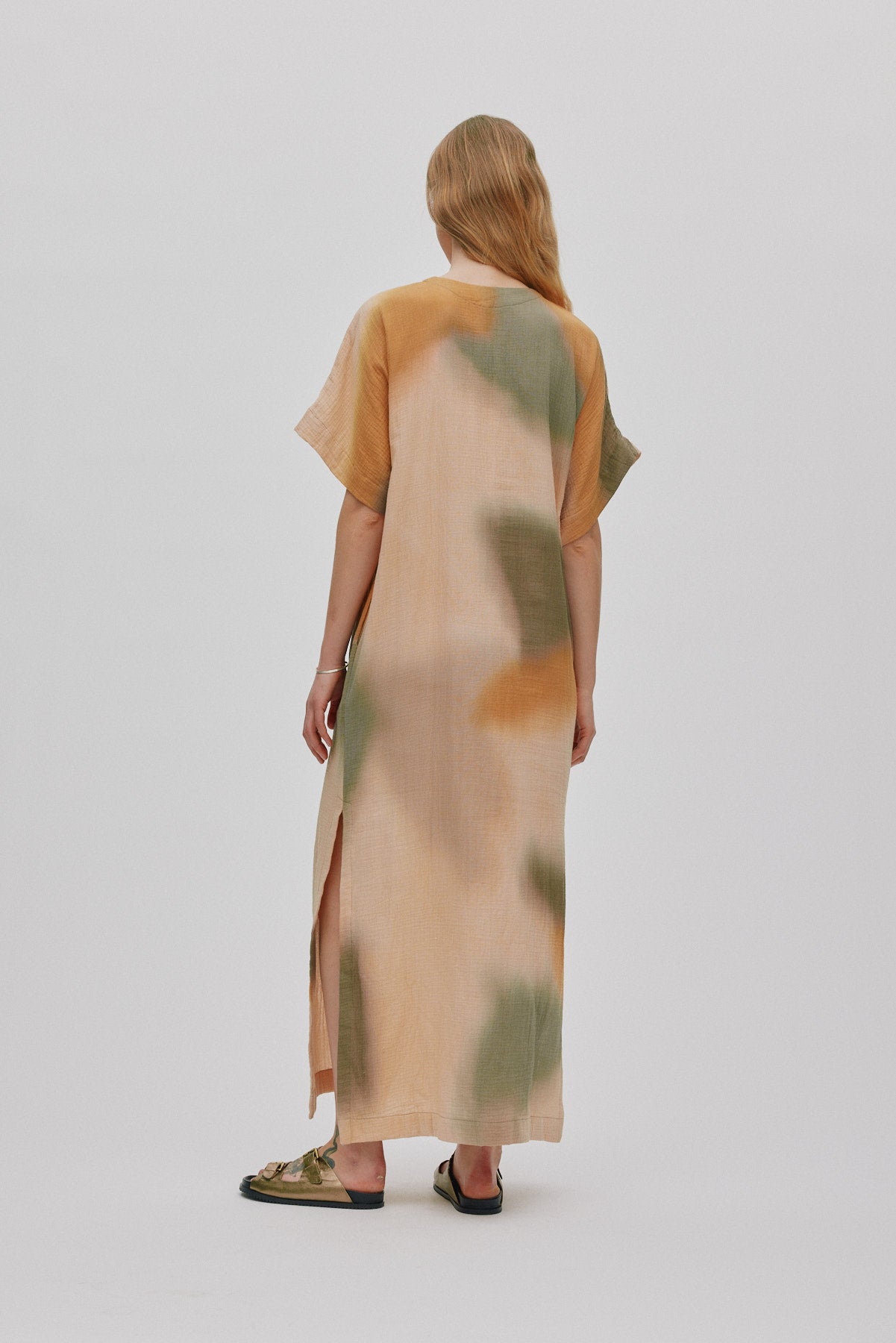 Inza - Water colour column dress I Dessert combo 4 - Rabens Saloner