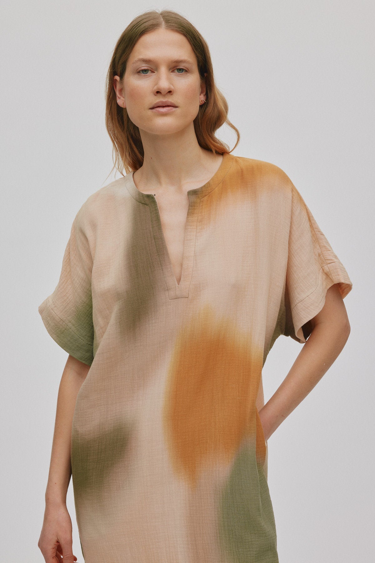 Inza - Water colour column dress I Dessert combo 3 - Rabens Saloner