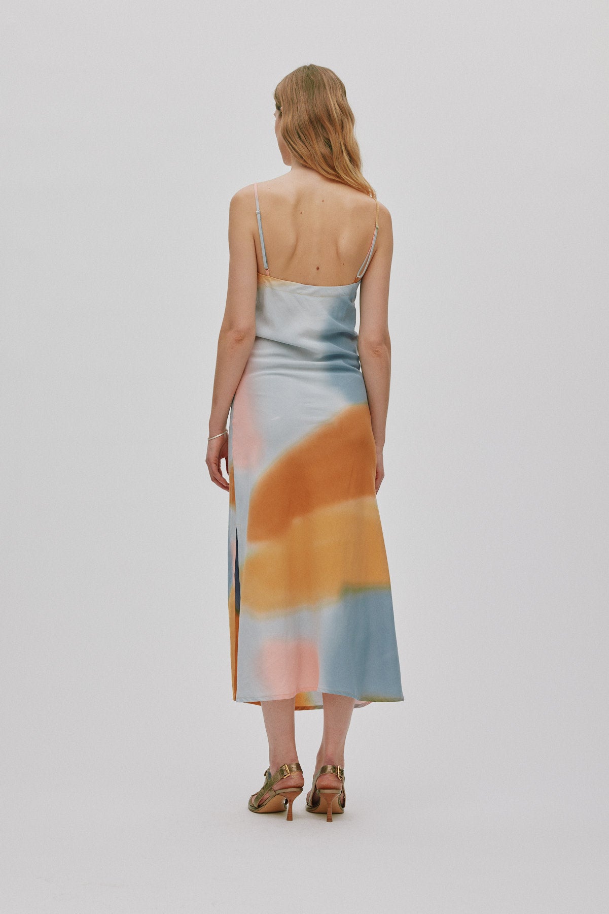 Iloa - Water colour bias dress I Sunset combo 3 - Rabens Saloner