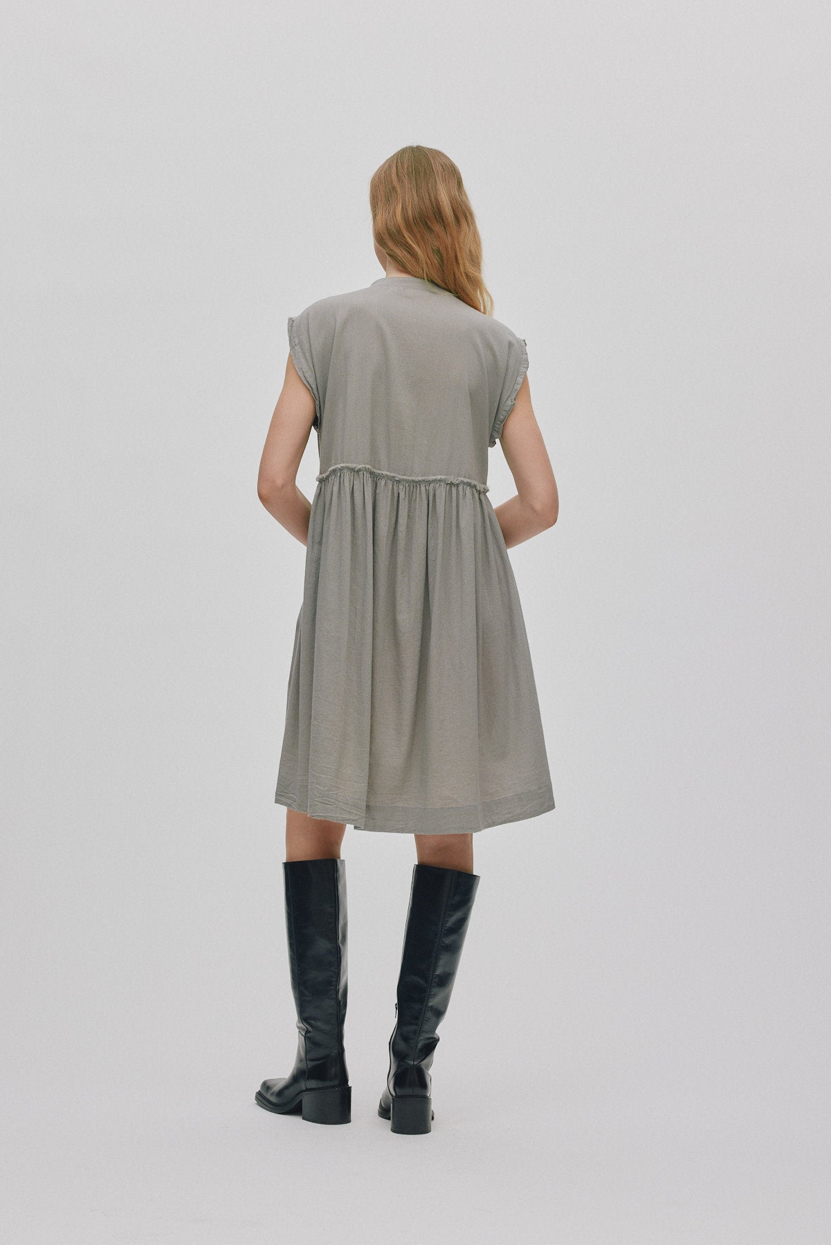 Devina - Cotton dress I Cement 11 - Rabens Saloner