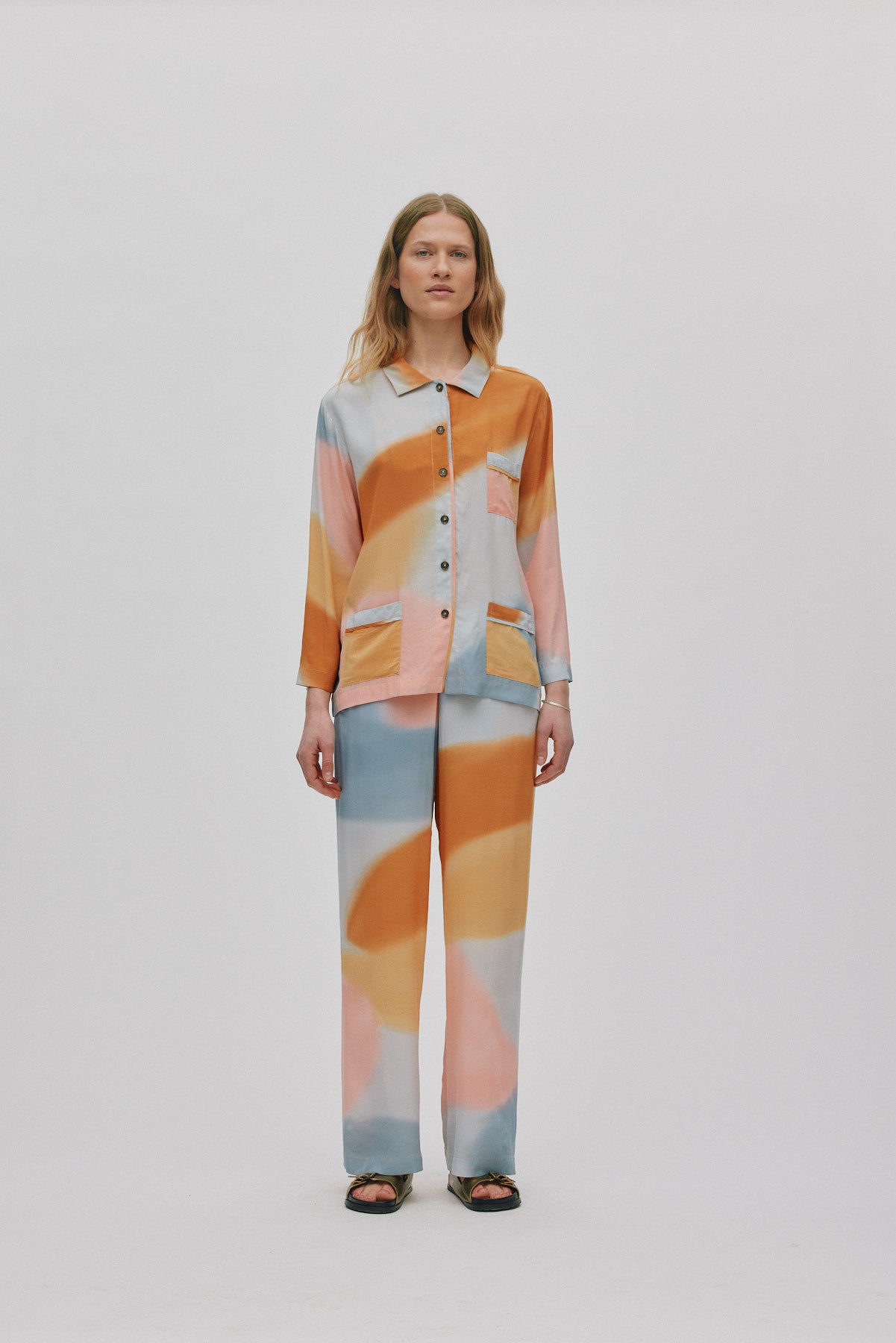 Alisa - Water colour pants I Sunset combo 6 - Rabens Saloner