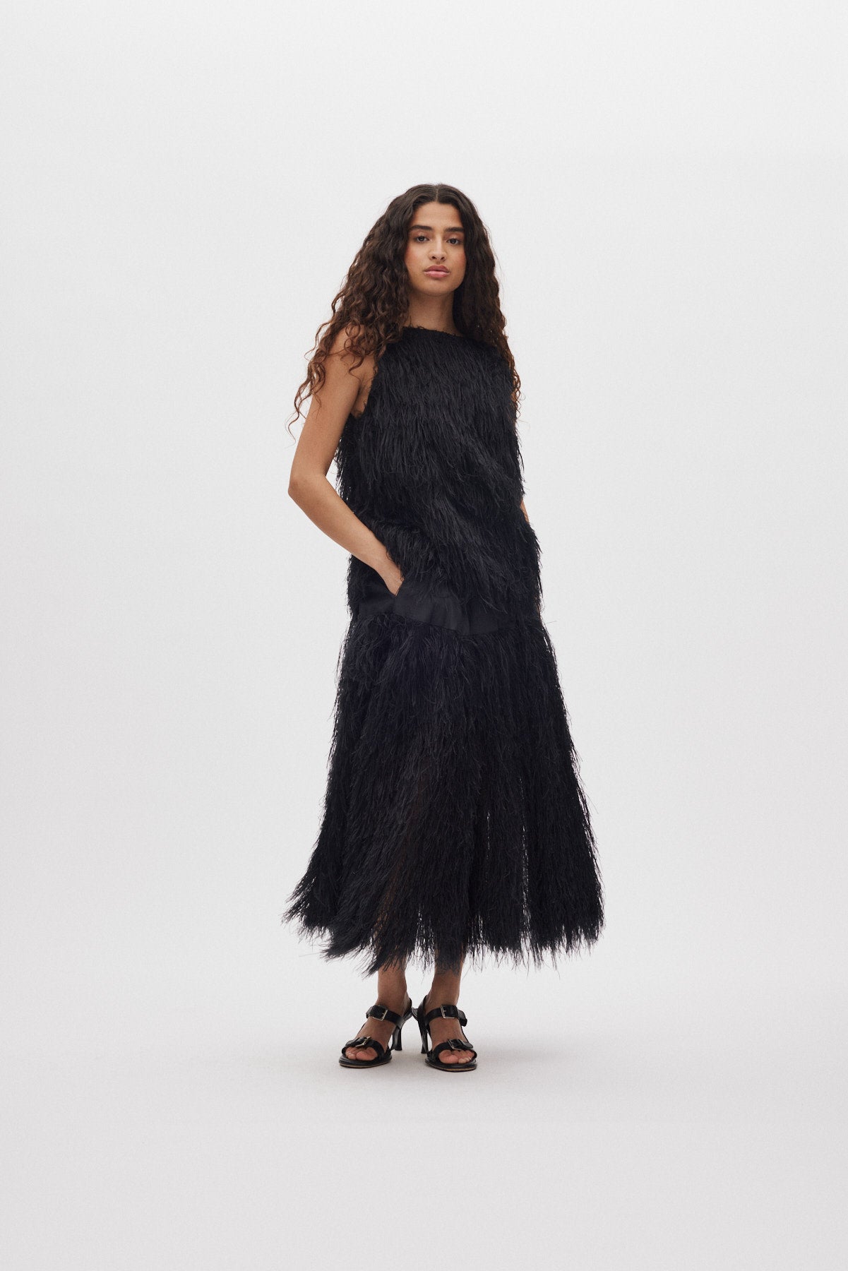 Magna - Plume combo full skirt I PRE-ORDER I Black 2 - Rabens Saloner