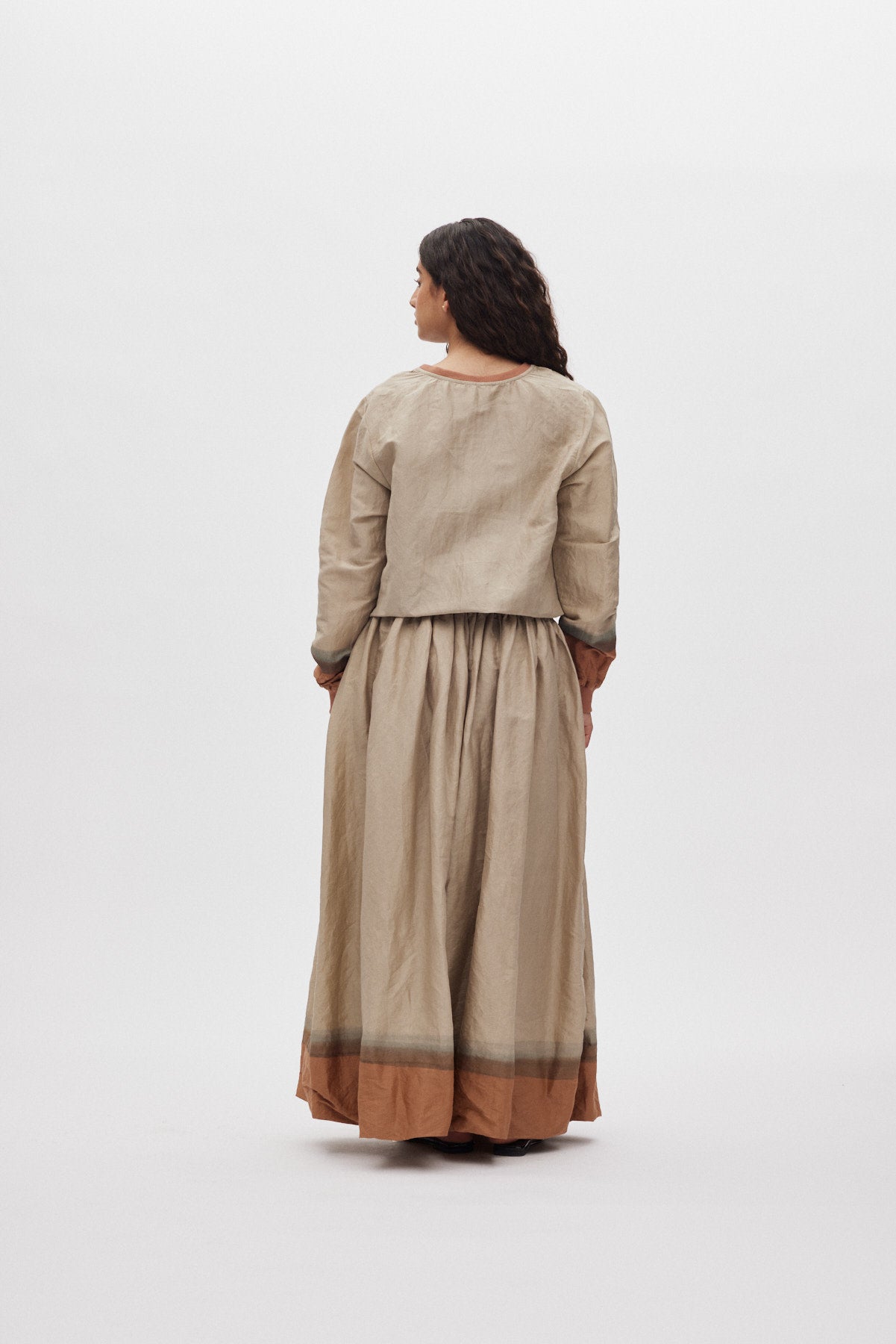 Almas - Horizon full skirt I Silver/rust 3 - Rabens Saloner