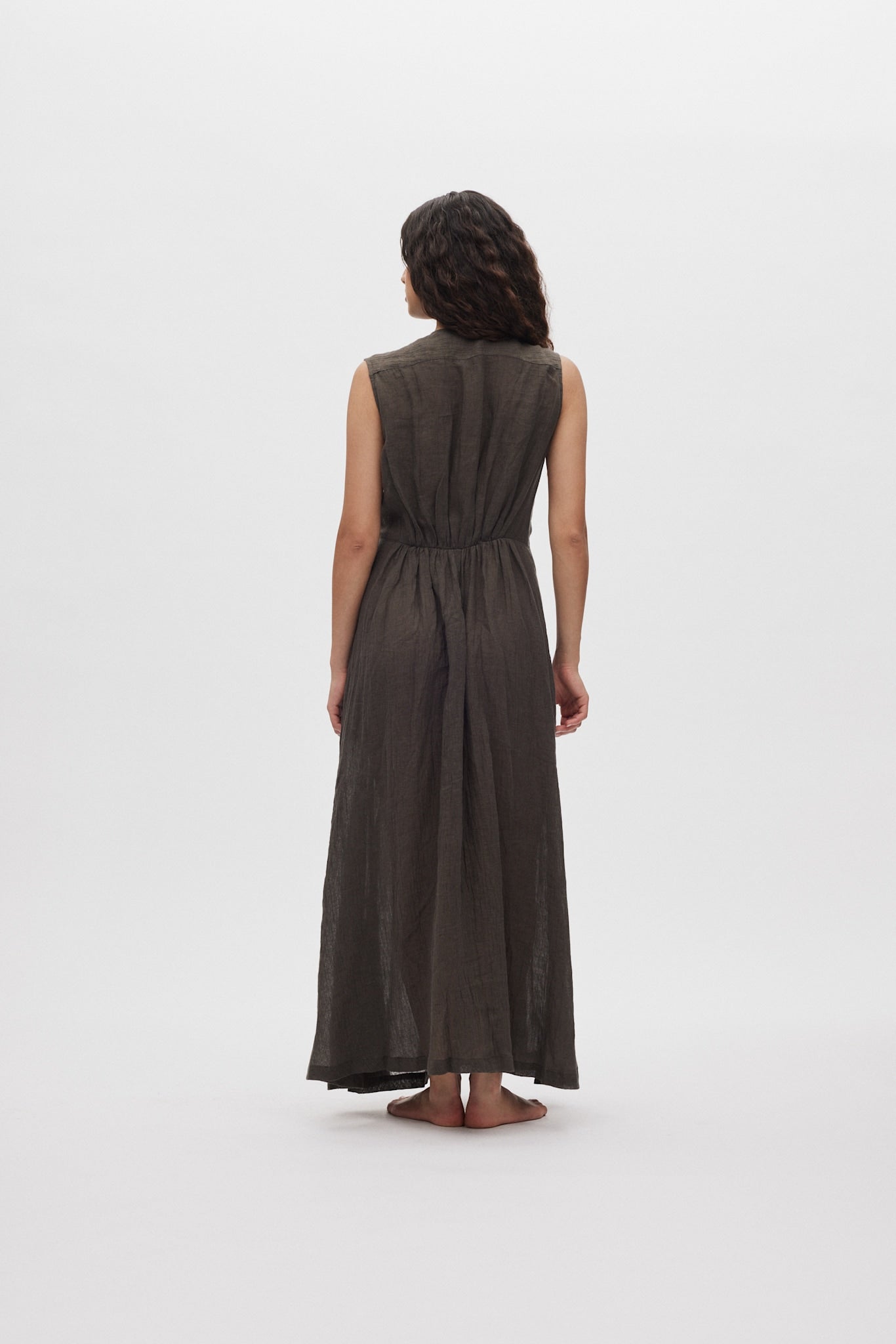 Kimber - Crinkled dress I Faded black 7 - Rabens Saloner