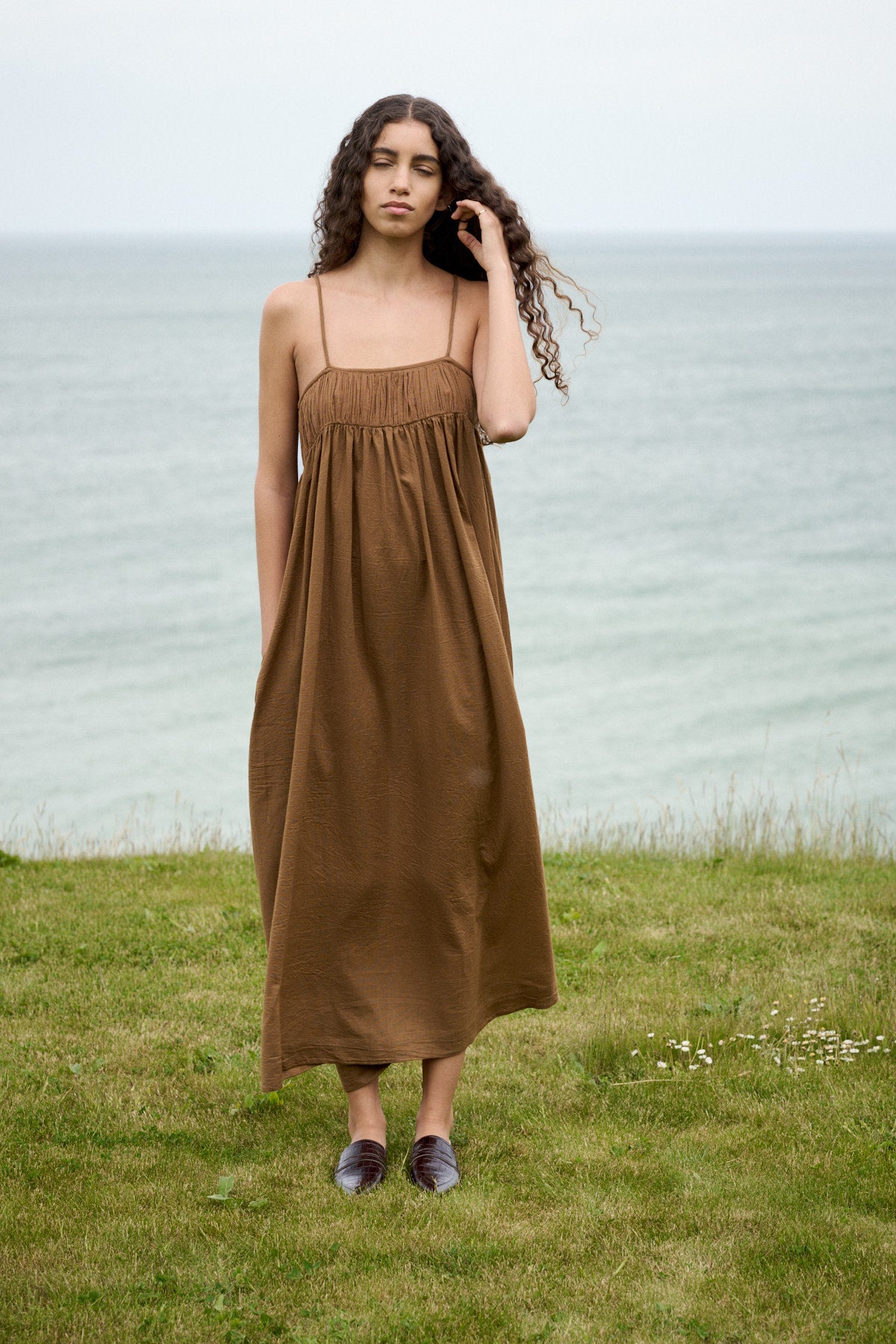 Dorrit - Cotton angel string dress I Chestnut 6 - Rabens Saloner