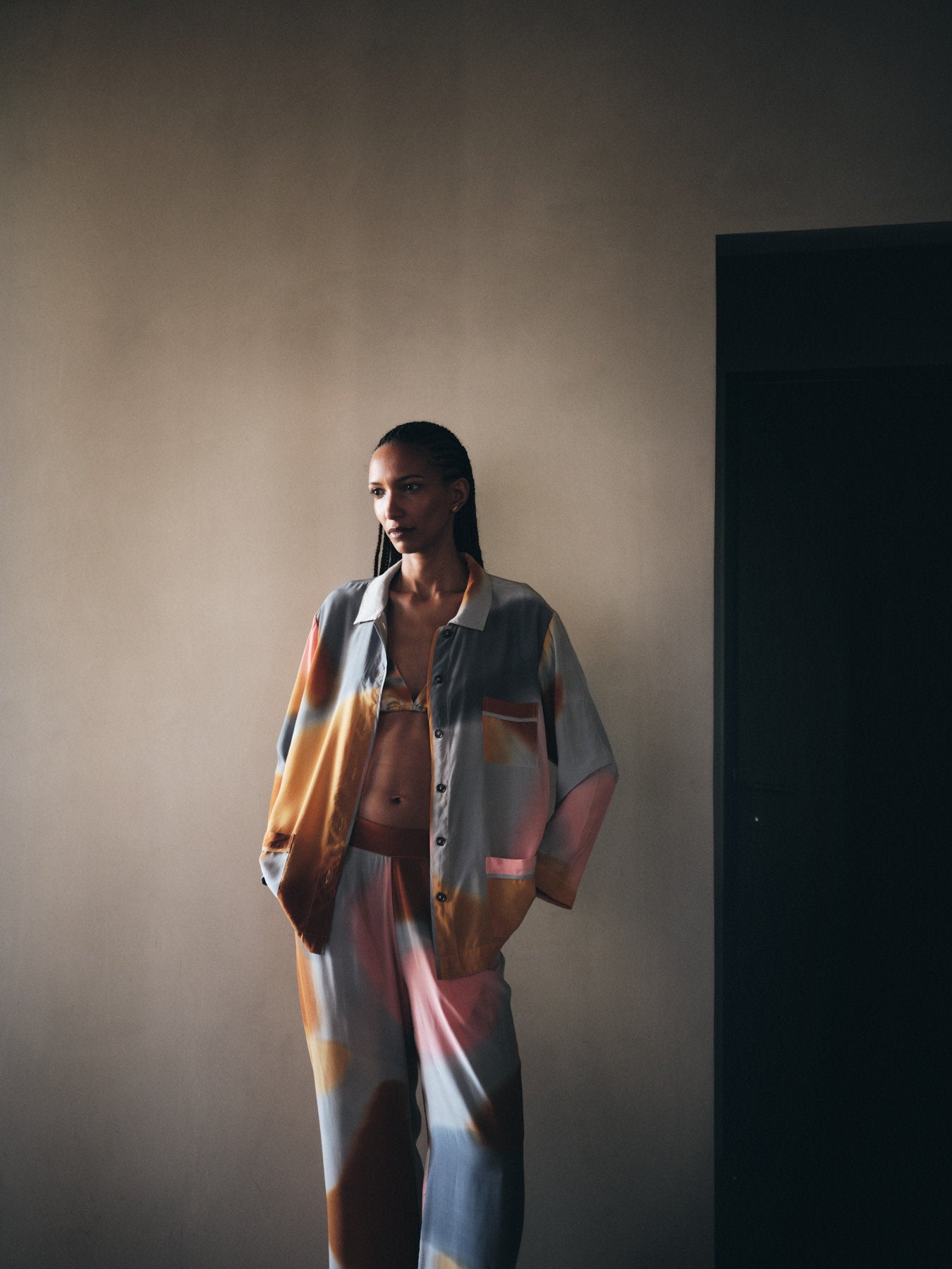 Anki - Water color short jacket I Sunset combo 8 - Rabens Saloner