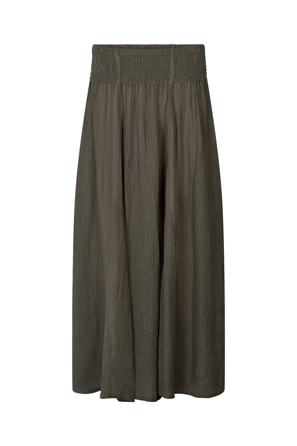 Jumana - Crinkled flared skirt I Faded black 11 - Rabens Saloner
