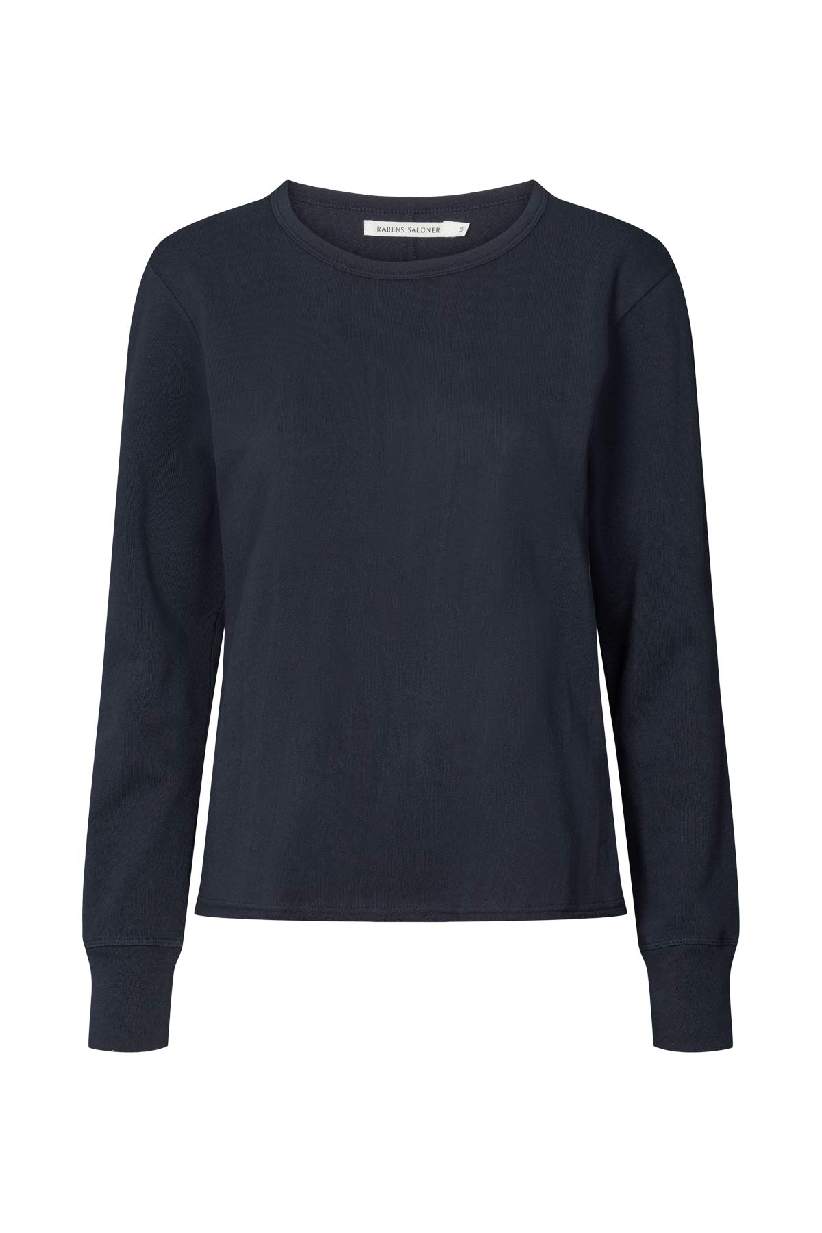 Hila - Light stretch crew neck top I Navy Navy XS 7 - Rabens Saloner