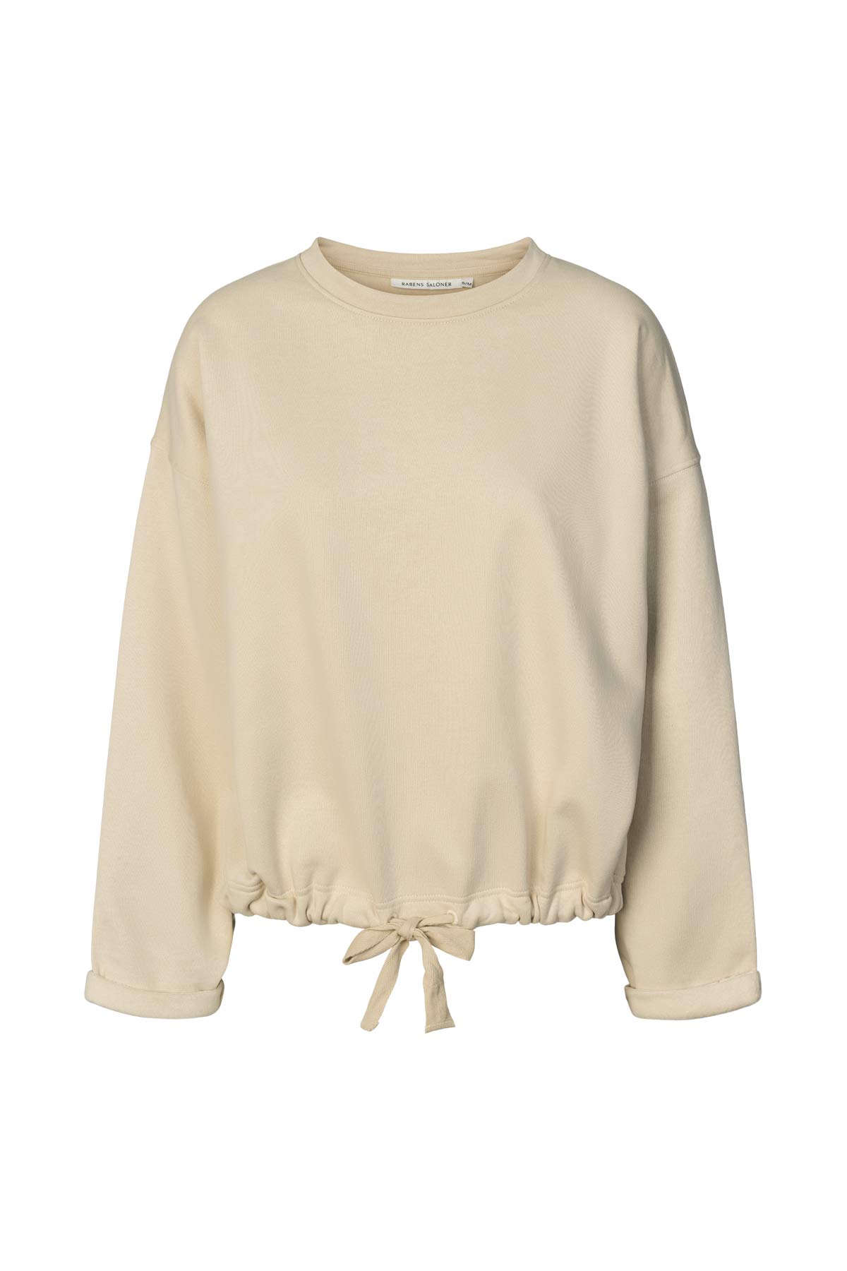 Sheela - Sweat drawstring top I Oyster Oyster XS/S 1 - Rabens Saloner