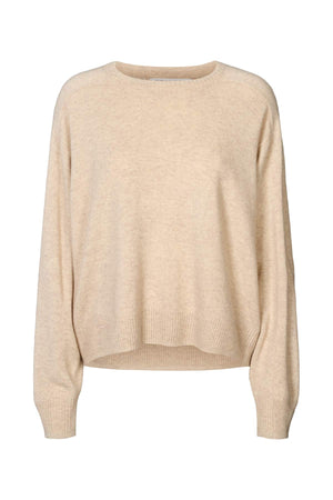 Dalani - Woolcash boxy sweater I Oatmeal melange Oatmeal melange XS 5 - Rabens Saloner