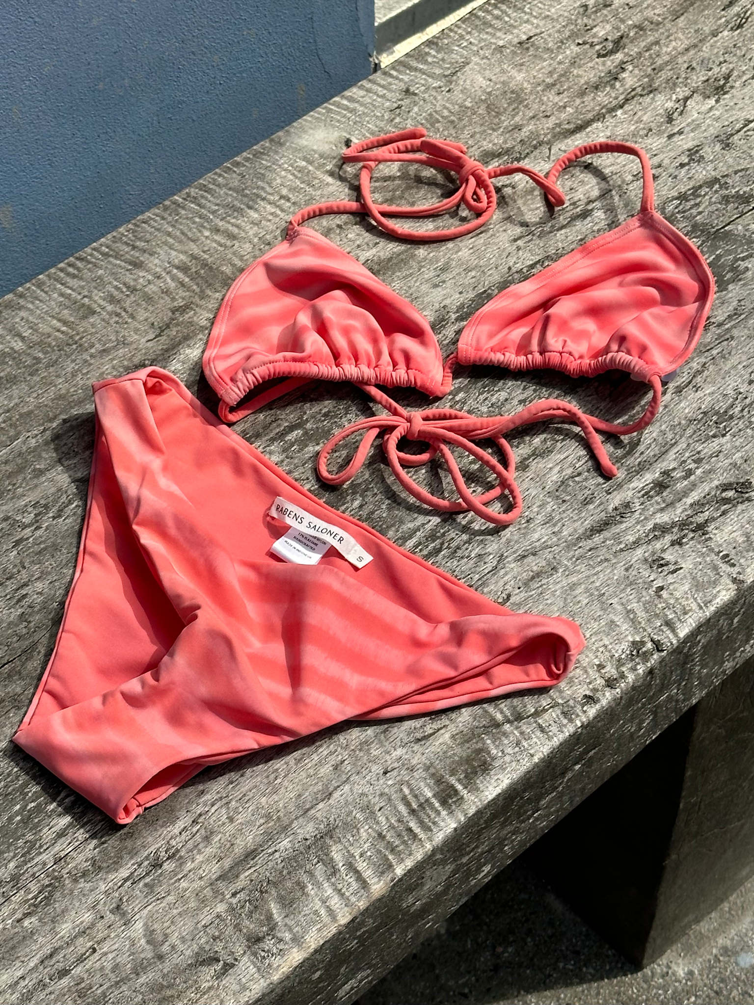 Blurred line triangle top - Merle I Pink combo 2 - Rabens Saloner