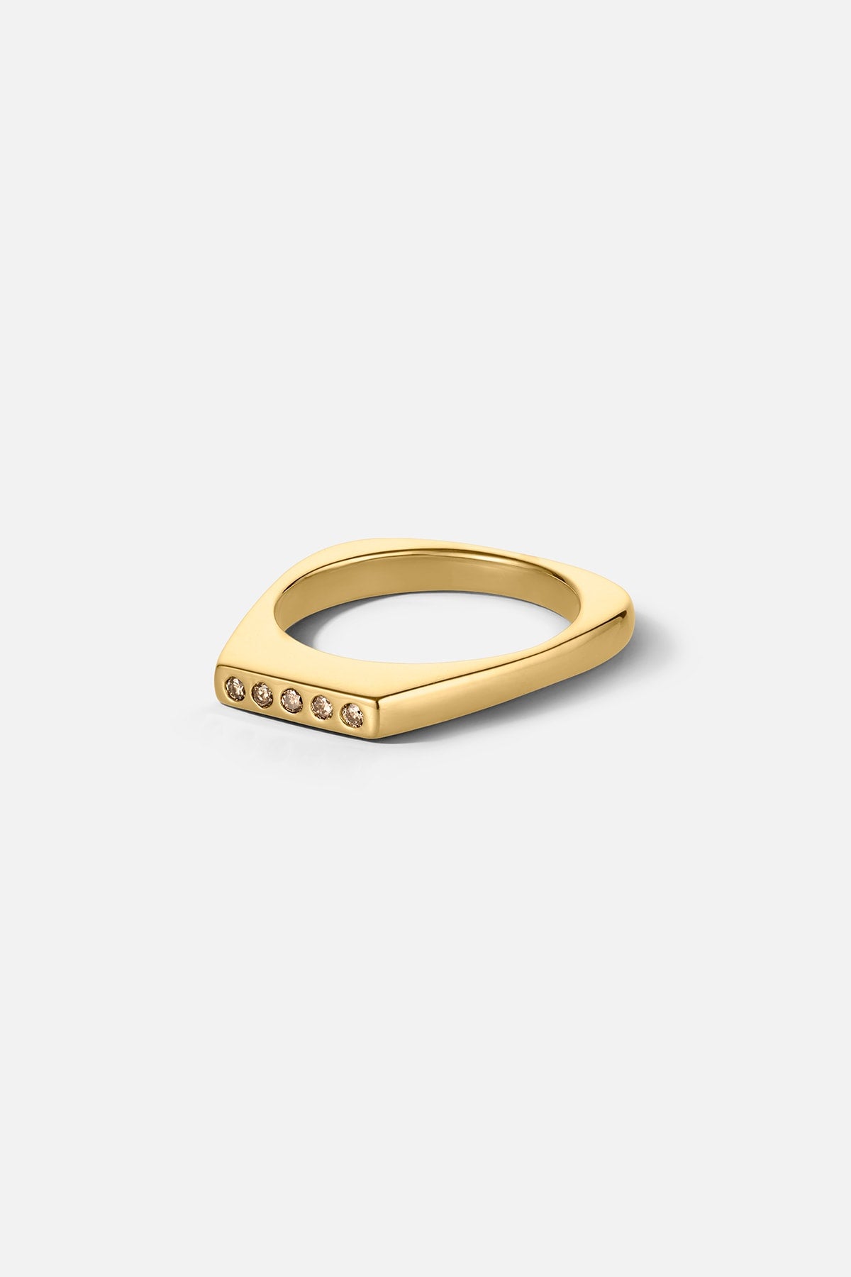 Diamond ring small - Rabens Momento I Gold w/ Champagne diamond Gold w/ Champagne diamond 46 6 - Rabens Saloner