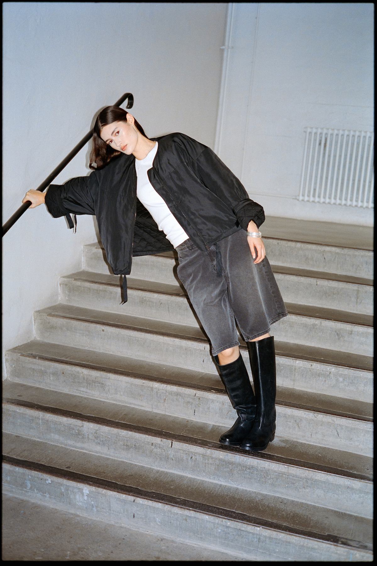 Glod - Arched jacket I Black 1 - Rabens Saloner