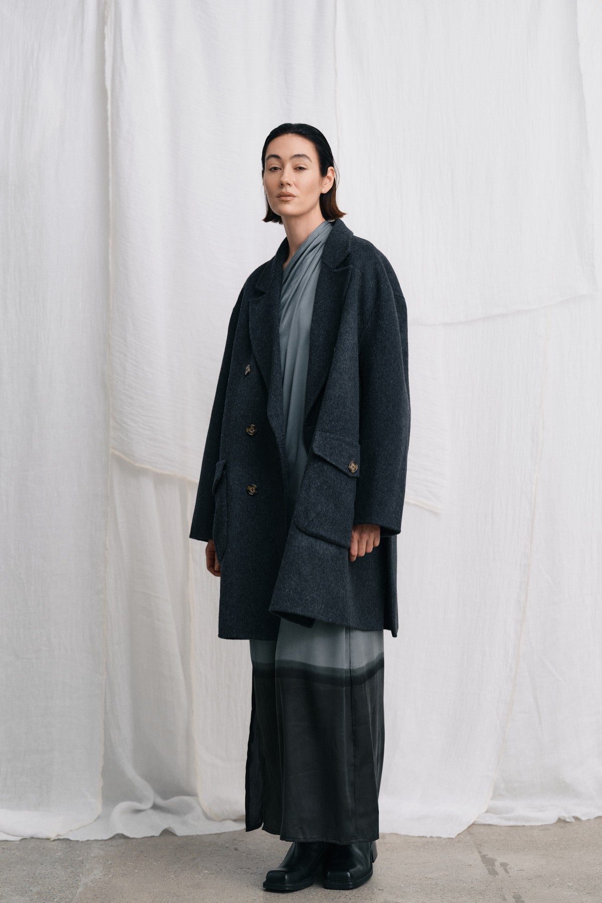 Madia - Horizon dress I Grey/black 8 - Rabens Saloner