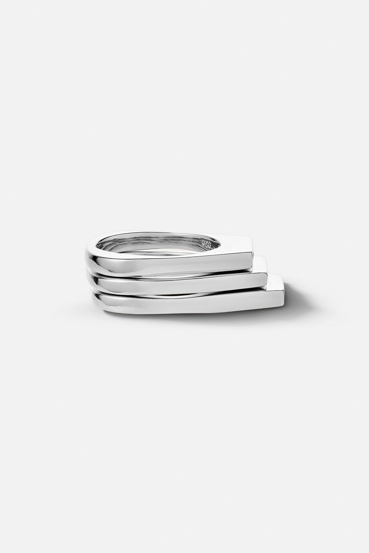 Diamond ring small - Rabens Momento I Silver w/ Champagne diamond 1 - Rabens Saloner