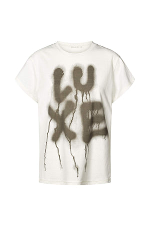 Ambla - Luxe t-shirt I Chalk Chalk XS 1 - Rabens Saloner